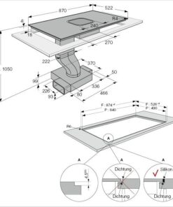 HIHM934M ASKO Table à induction avec hotte intégrée 90 cm