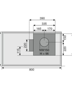 INTEGRAL 80 FB SLI FORS Induction avec hotte intégrée