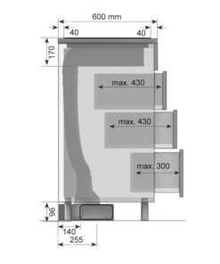 INTEGRAL 80 FB SLI FORS Induction avec hotte intégrée