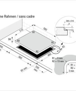 BRANDT Plan de cuisson induction 58 cm BPI6420B