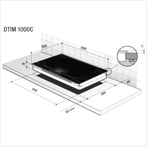 DE DIETRICH Plan de cuisson induction DTIM1000C