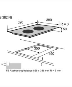 FORS Plan de cuisson induction TIFS 382 FB