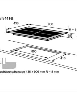 FORS Plan de cuisson induction TIFS 944 FB