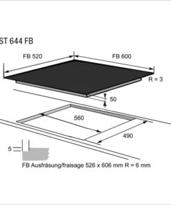 FORS Plan de cuisson induction 60 cm TIFST 644 FB