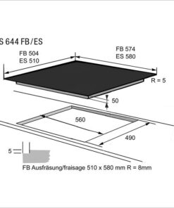 FORS Plan de cuisson induction 60 cm TIFS 644 FB