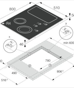 ASKO Plan de cuisson induction 80 cm HI1884MF