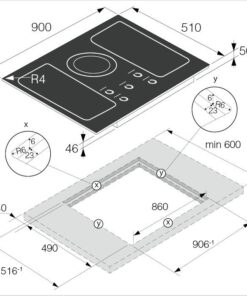 ASKO Plan de cuisson induction 90 cm HI1994MF