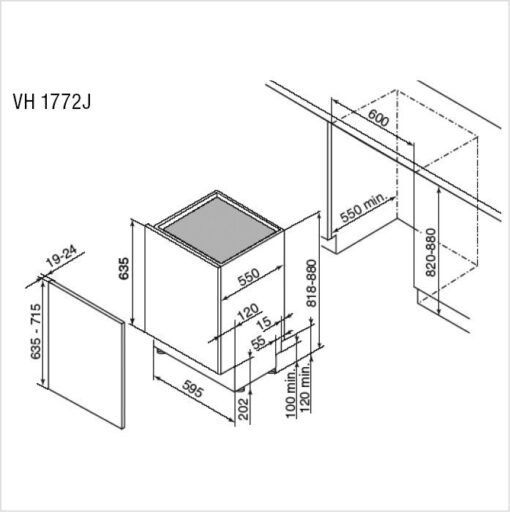 BRANDT Lave-vaisselle 60 cm VH1772J