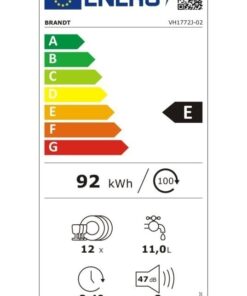 BRANDT Lave-vaisselle 60 cm VH1772J