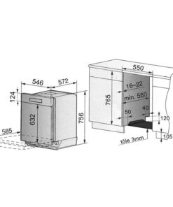 FORS Lave-vaisselle SMS 55 cm LV-455SI N 41095