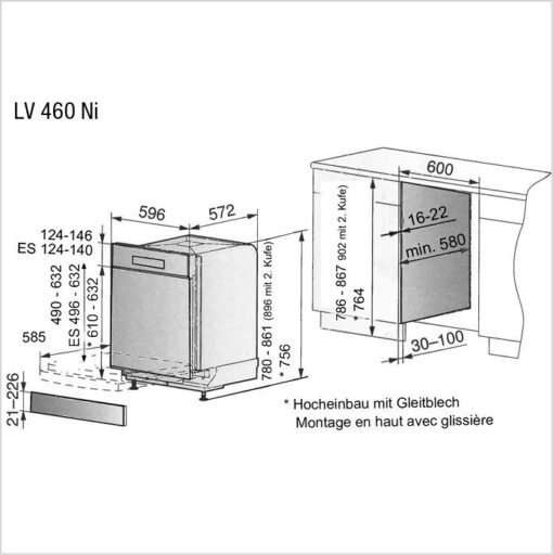 FORS Lave-vaisselle EURO 60 cm LV-460NI W 41106