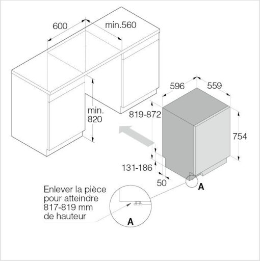 ASKO Lave-vaisselle à intégrer Classic 60 cm DBI2332LIB W