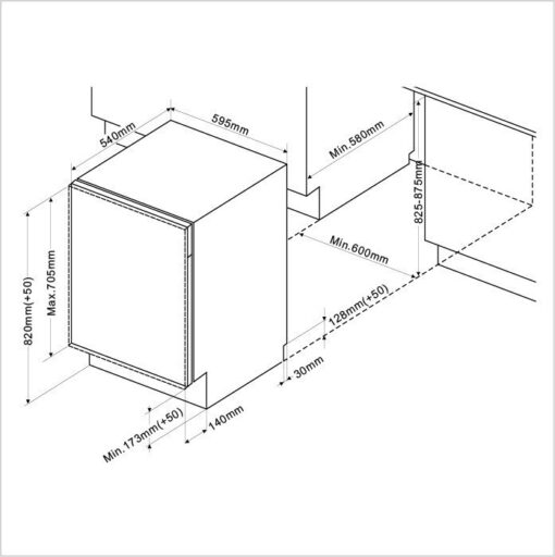 BRANDT Lave-vaisselle 60 cm BDB325LX