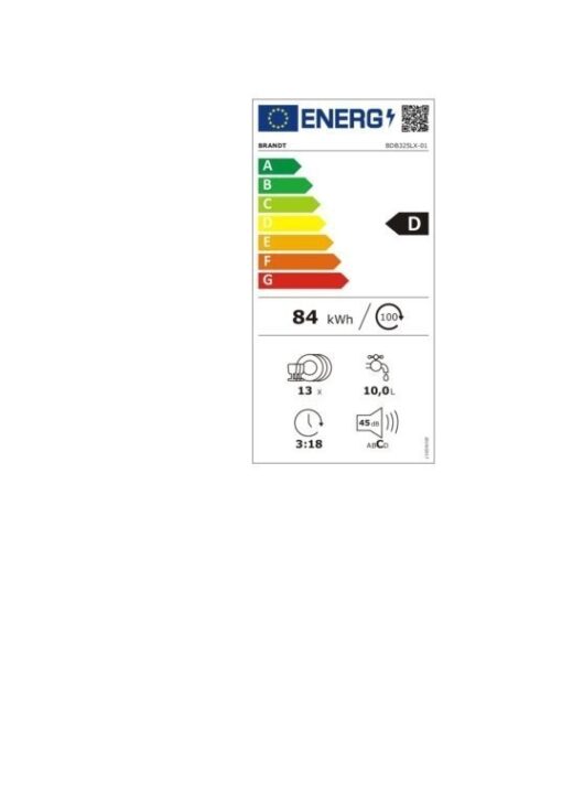 BRANDT Lave-vaisselle 60 cm BDB325LX