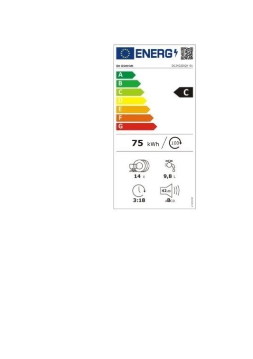 DE DIETRICH Lave-vaisselle 60 cm DCJ422DQX