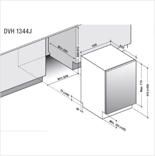 DE DIETRICH Lave-vaisselle 60 cm DVH1344J