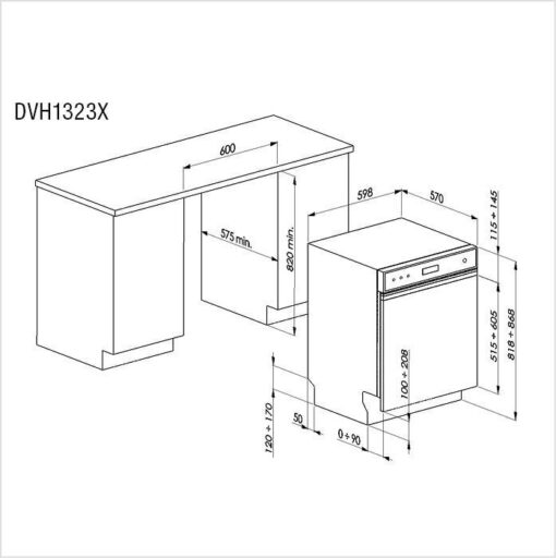 DE DIETRICH Lave-vaisselle 60 cm DVH1323X