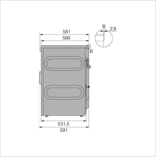 ASKO Lave-linge industriel WMC6743PB.T