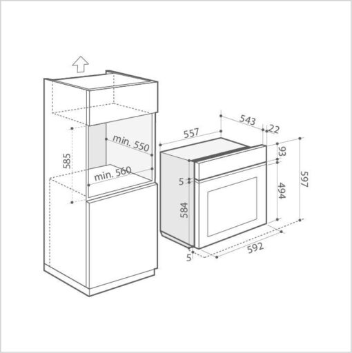 DE DIETRICH Four 60 cm DOE7220X