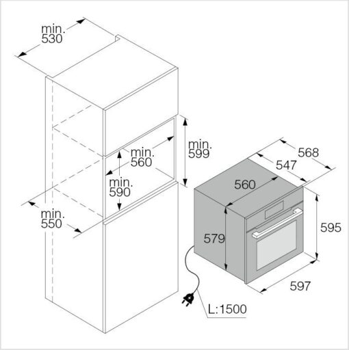 ASKO Four à pyrolyse 60 cm OP8678GH-1