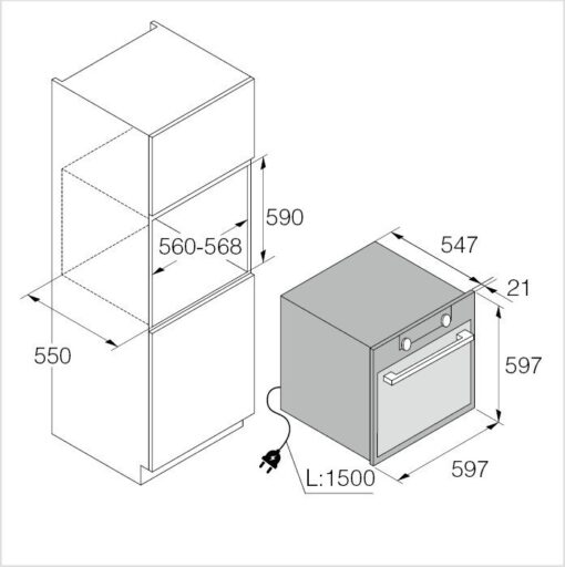 ASKO Four à pyrolyse 60 cm OP8687SH-1