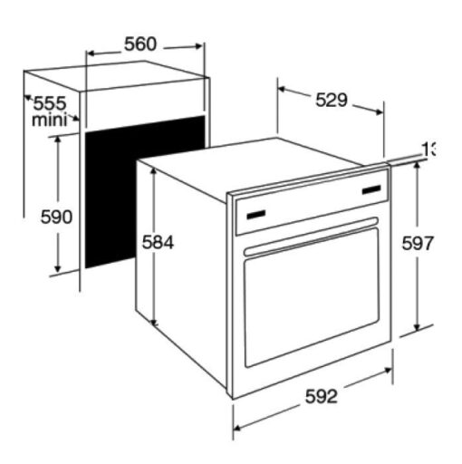 BRANDT Four 60 cm BOH7532B