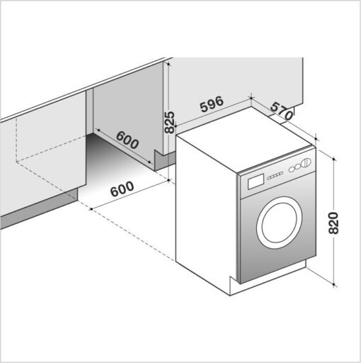 DE DIETRICH Lave linge intégré DLZ814I