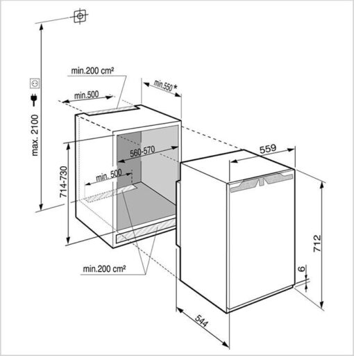 LIEBHERR Congélateur intégrable IGN-1064-21