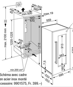 EWTDF-2353-21 LIEBHERR Cave de mise en température de vin