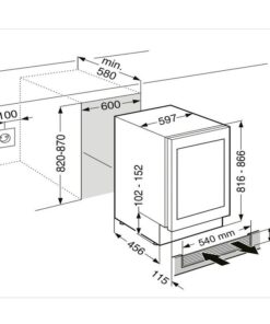 UWTGB-1682-21 LIEBHERR Cave à vins intégrable sous plan