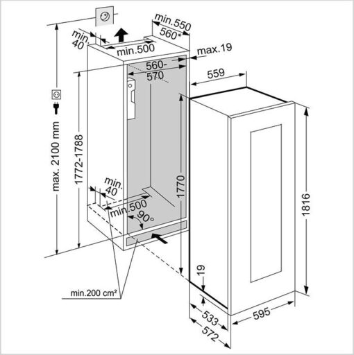 EWTGW-3583-21 LIEBHERR Cave de mise en température de vin