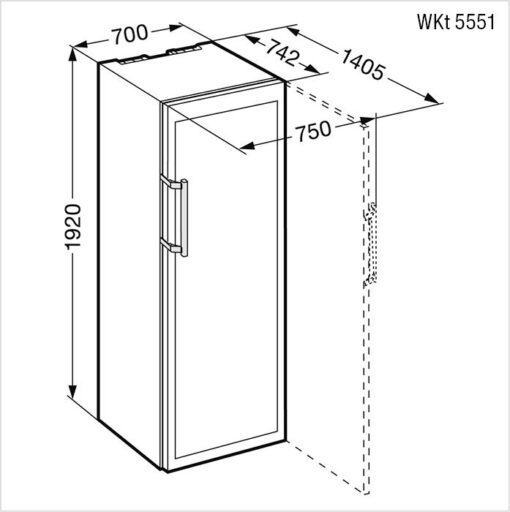 WKT-5551-22 LIEBHERR Cave de vieillissement