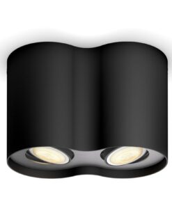 Philips Hue Spot encastré Pilier 2x GU10 Noir