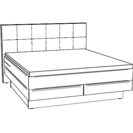 Lit boxspring incl. espace de rangement Miami Hasena 160x200 cm Beige / Anthracite – Image 4