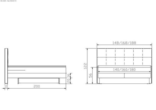 Lit boxspring incl. espace de rangement Miami Hasena 160x200 cm Beige / Anthracite – Image 5