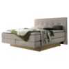 Lit boxspring incl. espace de rangement Miami Hasena 140x200 cm Beige / Brun