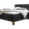 Lit boxspring Cottage Hasena 140x200 cm Anthracite / Brun