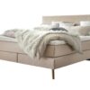 Lit boxspring Costa Hasena 160x200 cm Beige / Brun