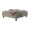 Lit boxspring Isoba Hasena 140x200 cm Beige / Brun