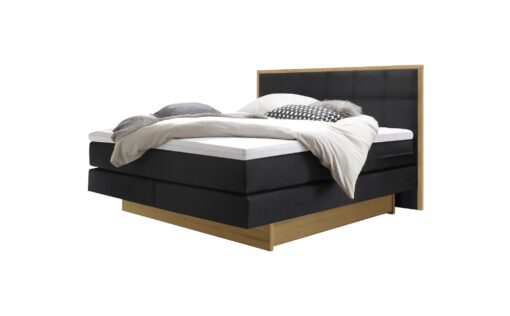 Lit boxspring incl. espace de rangement Ottawa Hasena 160x200 cm Anthracite / Brun