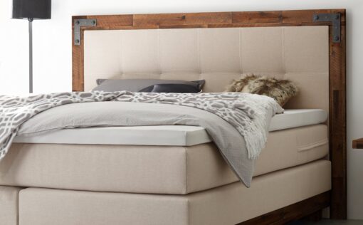 Lit boxspring Chicago Hasena 180x200 cm Beige / Brun_2