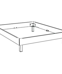 Lit Senza Hasena Noyer massif 100x200 cm Gris/Argenté / Brun_4