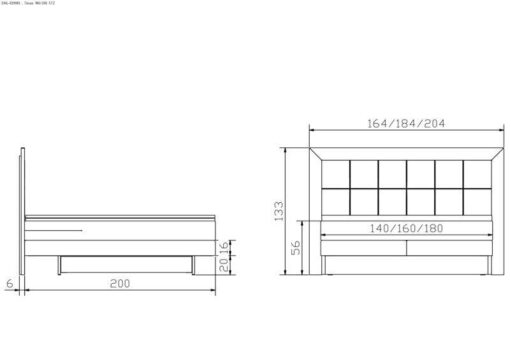 Lit boxspring incl. espace de rangement Texas Hasena 160x200 cm Gris / Brun_5