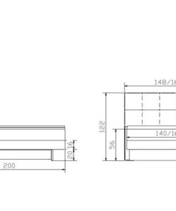 Lit boxspring incl. espace de rangement Miami Hasena 180x200 cm Blanc / Brun_5