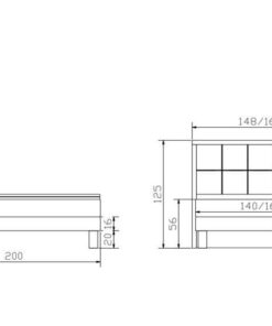 Lit boxspring Cottage Hasena 160x200 cm Blanc / Brun_5