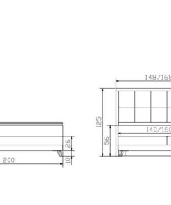 Lit boxspring Villa Hasena 160x200 cm Gris / Brun_5