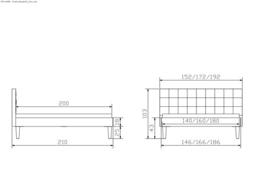 Lit Alcamo Hasena Hêtre coeur rouge bois massif 323-Kul white 140x200 cm Blanc / Brun_5