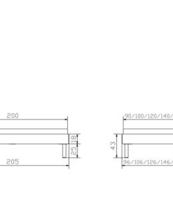 Lit Senza Hasena Noyer massif 100x200 cm Gris/Argenté / Brun_5