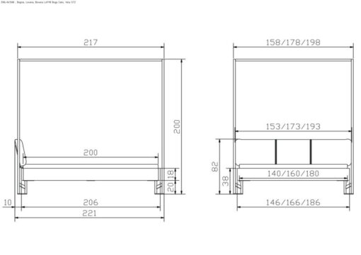 Lit Bovena Hasena 140x200 cm Anthracite / Gris / Brun – Image 4