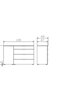 Commode Totrino Hasena Blanc